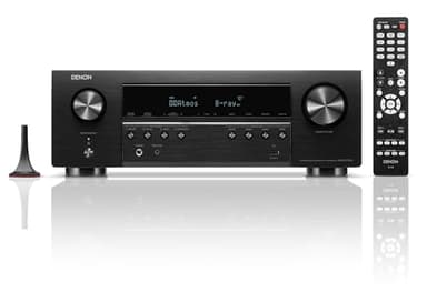Denon AVR-S770H ricevitore AV 7.2 canali con Dolby Atmos, DTS:X, 6 ingressi HDMI e 1 uscita, 8K HDMI, Bluetooth, WLAN, AirPlay 2, HEOS Multiroom, compatibile con Alexa