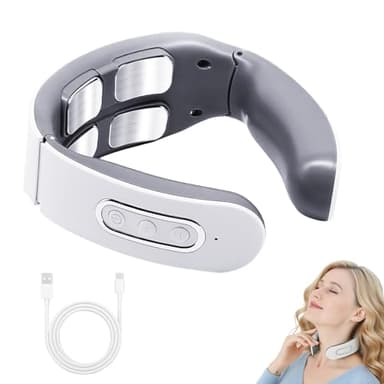 WYOSMALL Collo originale con modulazione biologica Neuro-Neuro-modulazione, 6 modalità e 9 intensità, terapia termica a 42 °C, impulsi elettrici contro dolore e tensione