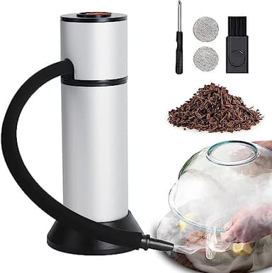 Boruit Pistola Affumicatore,Affumicatore a Freddo Portatile per Salmone Salumi Pesce Formaggio da Cucina, Adatto per BBQ Campeggio a Casa all'aperto, generatore di Fumo Freddo per Carne