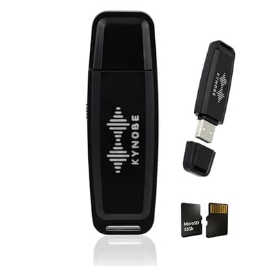 Registratore Vocale USB con MicroSD 32GB Inclusa - Registratore Audio Portatile Tascabile con Audio Nitido - per Lezioni Meeting Appunti Vocali