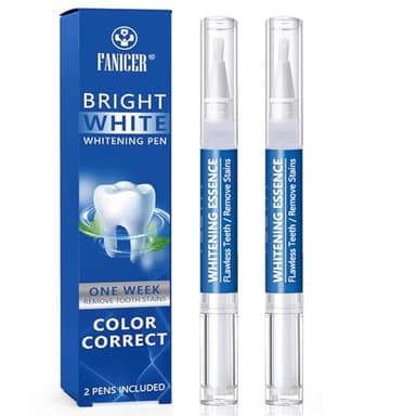 2 Pezzi Penna Sbiancante Denti, Penna Teeth Whitening,Cura Sbiancamento de Denti, Kit Sbiancamento Dentale, Sbiancare i Denti Velocemente,Efficace Rimozione Delle Macchie, Sorriso Più Bianco
