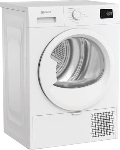 Indesit C YD 83D WW IT – Asciugatrice 8 Kg A Pompa di Calore, Libera Installazione, Classe D, Filtro 2 In 1, Ciclo Veloce, Cotone Eco, Refresh. 84,6 x 59,8 x 54,5 cm