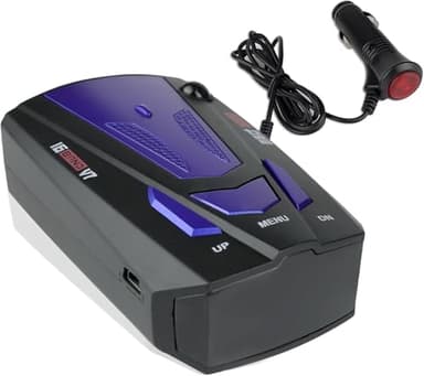 Rilevatore radar GPS V7 per auto, rilevatori radar, velocità messaggio vocale, sistema di allarme velocità veicolo, display a led, modalità città/autostrada, rilevamento auto a 360 gradi