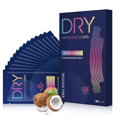 Strisce Sbiancanti Denti Professionali 28 Pezzi – Sbiancante Denti Senza Perossido per Denti Sensibili, Whitening Strips per Sbiancamento Delicato, Facile Uso a Casa o in Viaggio