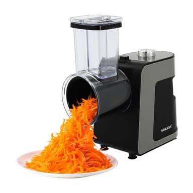 Tritatutto elettrico da 1000 W, affettaverdure elettrico professionale, con 10 lame, affettaverdure multifunzione per cucine domestiche e ristoranti