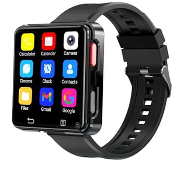 AIEK 4G LTE Phone Smartwatch, 4 GB RAM + 64 GB ROM, Android 11 Mini Smartphone per uomini, schermo HD da 2,64 pollici, 1200 mAh, WLAN/SIM Slot/fotocamera da 8 MP, video chat, orologio fitness tracker