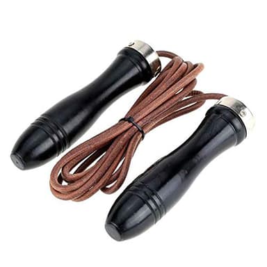 Sportech Italia - Corda per Saltare Professionale in Pelle per Uomo e Donna, Jump Rope Fitness per chi fa Ginnastica e Palestra, Allenamento per Boxe, Crossfit, Kick Boxing, Muay Thay, Calisthenics