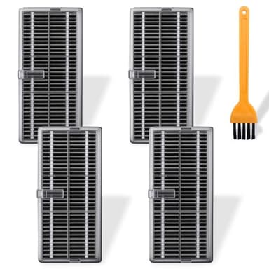 Druuzyl 4 Pezzi Filtri HEPA di Ricambio per Dreame L10s Pro Ultra Heat/L10s Ultra Gen 2/X40 Ultra/L40 Ultra/X30 Ultra/Mova P50 Pro Ultra/E30 Ultra - Accessori Robot Aspirapolvere (Compatibili, Alta Qu