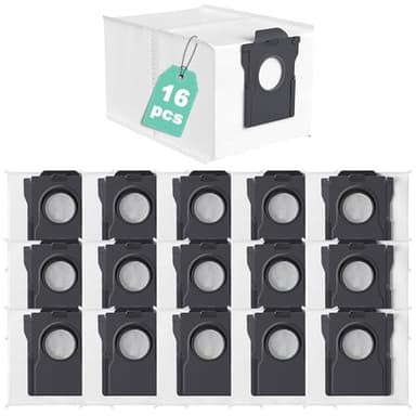 UPUPDAY 16 Sacchetti di Ricambi per Dreame X40/X50 Ultra Complete, X40/X50 Master, L10s Pro Gen 2, L10s Ulta/L10s Pro Ultra, L10s Plus, L20/L40/L50 Ultra, Mova E30 Ultra/P50 Pro Ultra, Capacità 3.2L