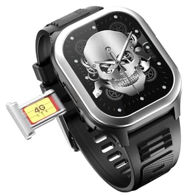 Fire-Boltt Smart Watch 4G Pro Volte Calling - Display TFT da 2 pollici, 4G Nano-SIM GPS, Suite sanitaria, modalità sportive, batteria 400 mAh (nero)