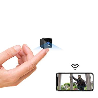 Telecamera Spia, 1080P HD Telecamera Nascosta Wifi Senza Fili telecamera per Casa Lunga Durata Batteria Mini Videocamera Sorveglianza Interno con Visione Notturna Rilevamento di Movimento