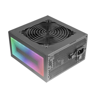 Mars Gaming MPB750S, Alimentatore ATX ARGB 750W, 6 Anni di Garanzia, 80Plus Bronze 230V EU, 90% Efficienza, Ventola 120mm AI-RPM, Illuminazione ARGB MB Control, Tecnologie DC-DC e SMD, Nero