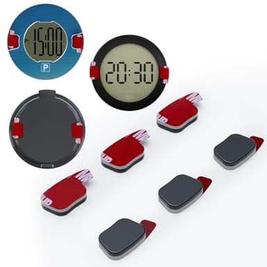 ALAFLY 6 Pezzi Piastre Metalliche di Ricambio Adesive Compatibili con OOONO Park/CO-Driver NO2/P-DISC NO2/P-DISC NO3, Rimovibili in Qualsiasi Momento per Disco di Parcheggio per Parabrezza