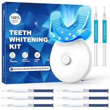 Celakeety Kit Sbiancante Denti Professionale: Kit sbiancamento denti con Lampada LED, kit sbiancante denti Elimina le Macchie in 10 Minuti, Sicuro per lo Smalto