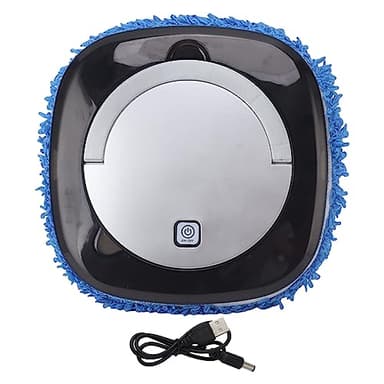 Tnfeeon Robot Lavapavimenti Automatico con Aspirapolvere Serbatoio Acqua e Robot Lavapavimenti (Argento)