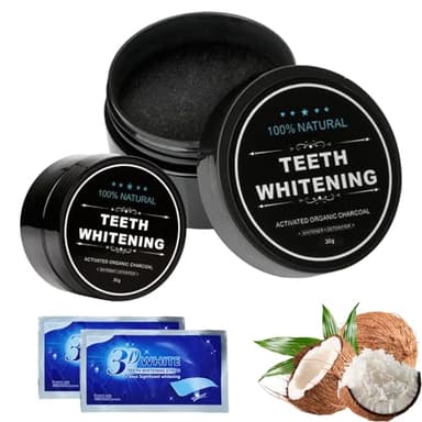 2 Pezzi Sbiancante Denti Professionale Teeth Whitening Smacchia Denti Sbiancante Per Denti Polvere Sbiancante Per Denti Al Carbone Attivo Per Cure Dentistiche In Omaggio 2 Confezioni Di Dentifricio