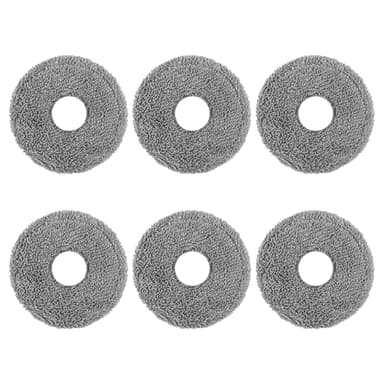 Lixiluxia Set di 6 Mocio Panni di Ricambio Compatibile con Aspirapolvere Dreame L10 Ultra / L10S Pro / L10S Ultra / L10S Pro Ultra Heat / L10 Prime / L20 Ultra / X40 Ultra/Xiaomi X10+ / X20+ Robot