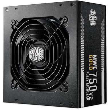 Cooler Master MWE Gold 750 V2 ATX 3.1 (spina EU) PSU Modulare - Supporto ATX 3.1, PSU 80 PLUS Gold da 750 W, Cablaggio PCIe 5.1, Ventola FDB 120mm, Soglia Alta Temperatura, Garanzia 5 Anni