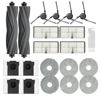 JoyBros Accessori per Dreame L40 Ultra/X40 Ultra Complete/X40 Master/Mova P50 Pro Ultra Mocio Panni X6 Sacchetto X4 Filtro X4 Spazzole Principali X2 Spazzole laterali X4