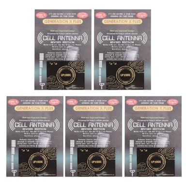 Zunate Adesivi per Amplificatore del Segnale del Telefono Cellulare Miglioratori Efficienti 'antenna del Segnale per Ascensori e Tunnel Oro 5 Pezzi