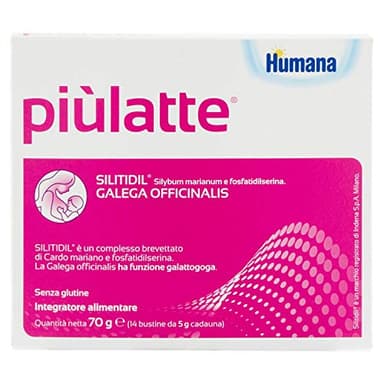 Humana Integratore Alimentare Piulatte Plus, 14 Bustine